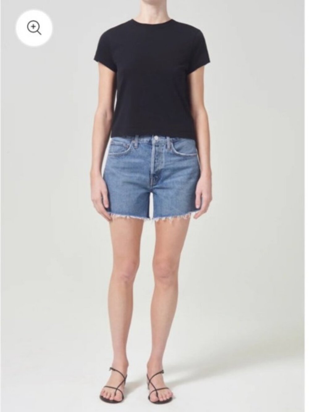AGOLDE Parker Long Cutoff Jean Shorts EUC